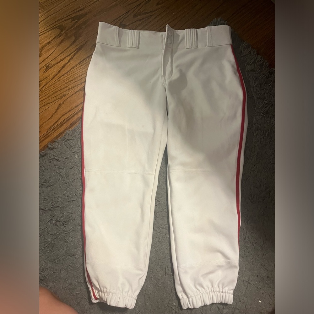 Girls White softball pants